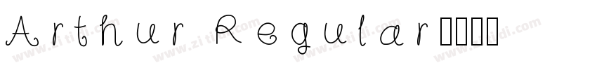 Arthur Regular字体转换